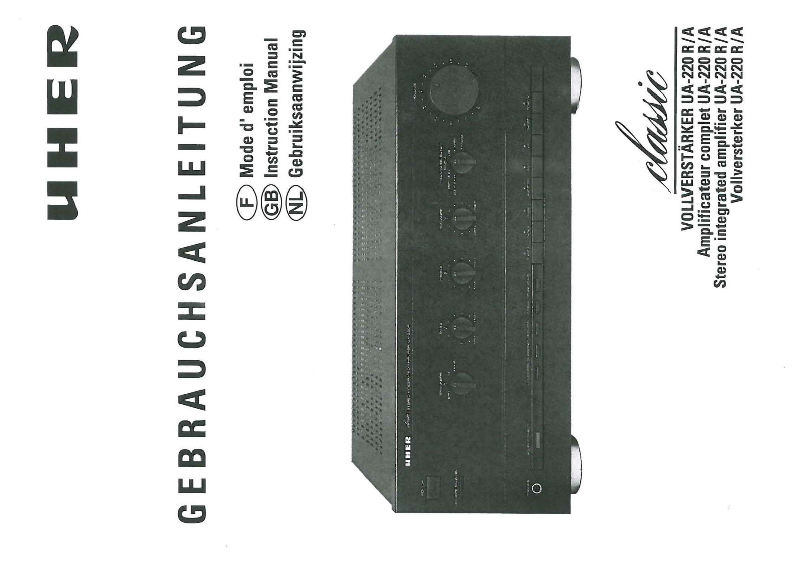 Uher UA-220-R Owners Manual