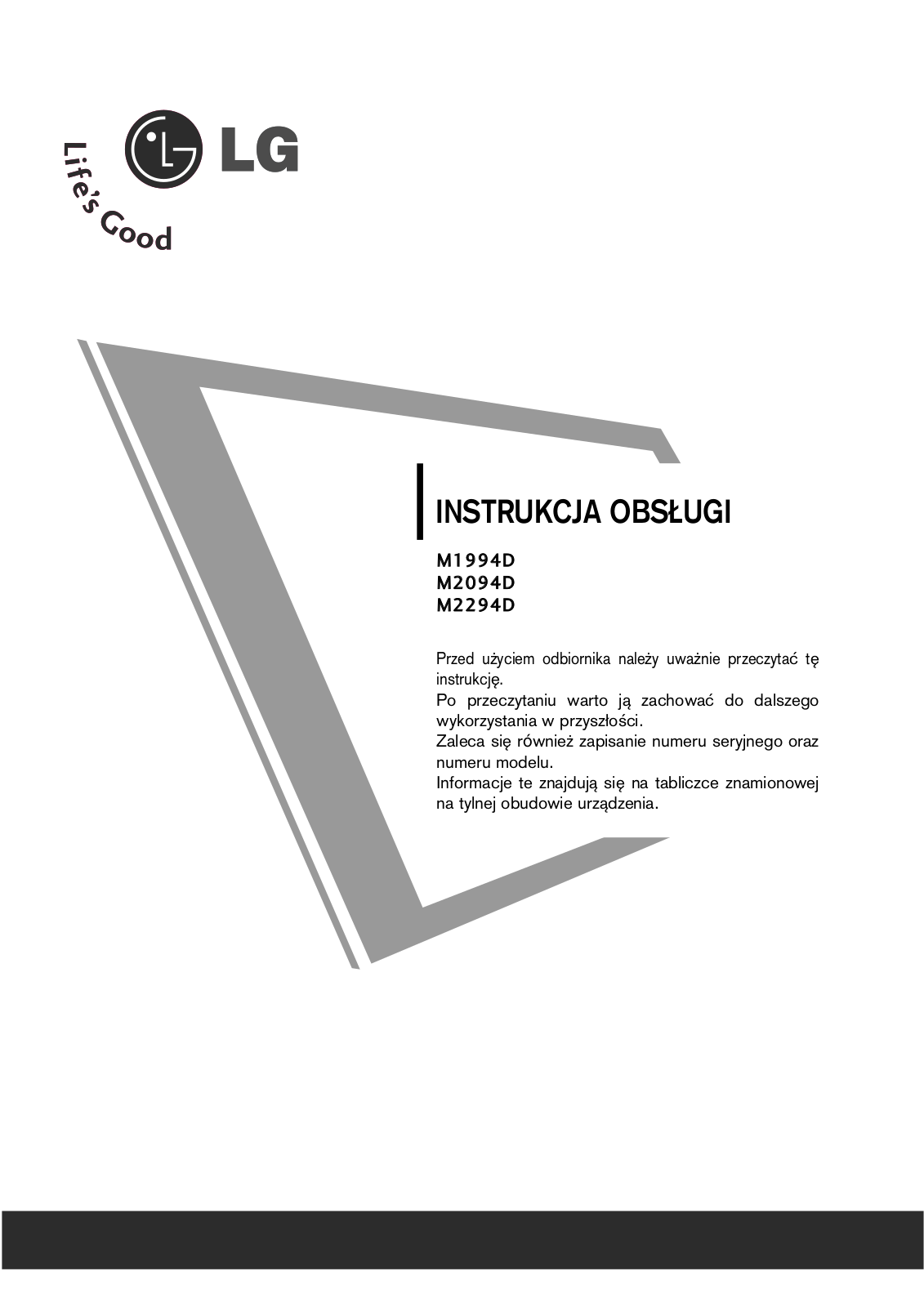 LG M2294D-PZ, M1994D-PZ User manual