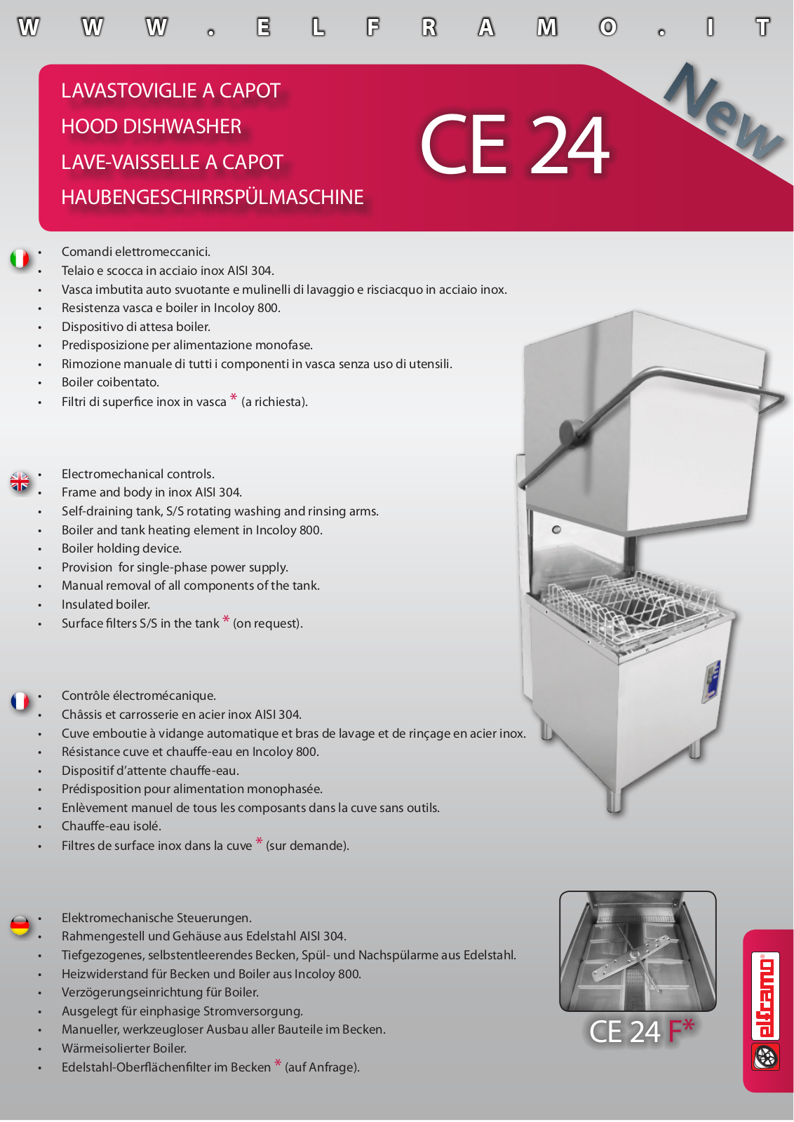 Elframo CE 24 Product information