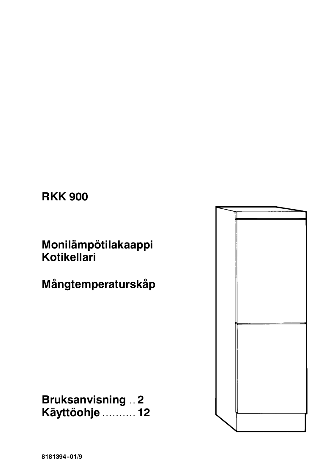 Rosenlew RKK900 User Manual