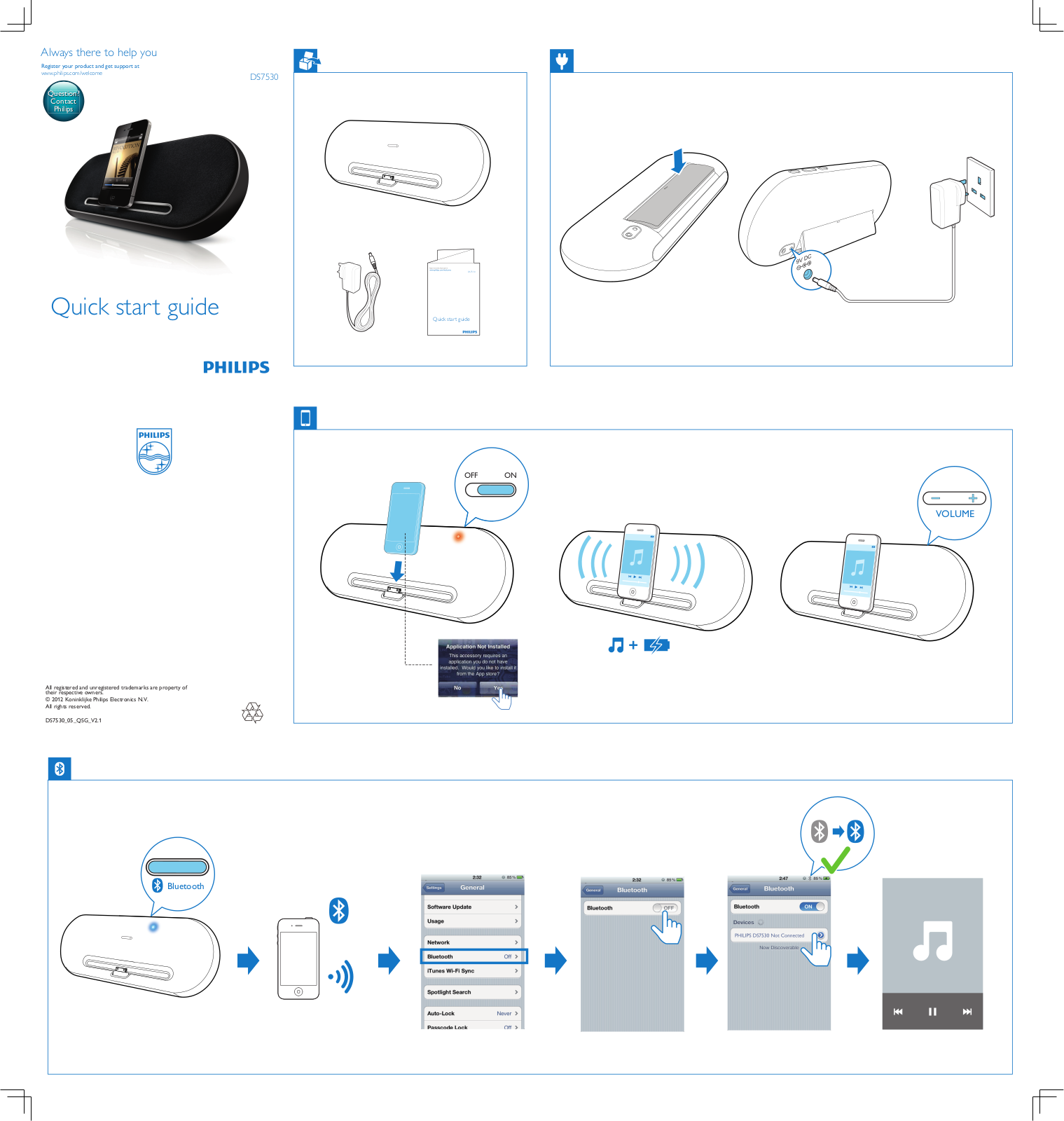 Philips DS7530 Quick start guide