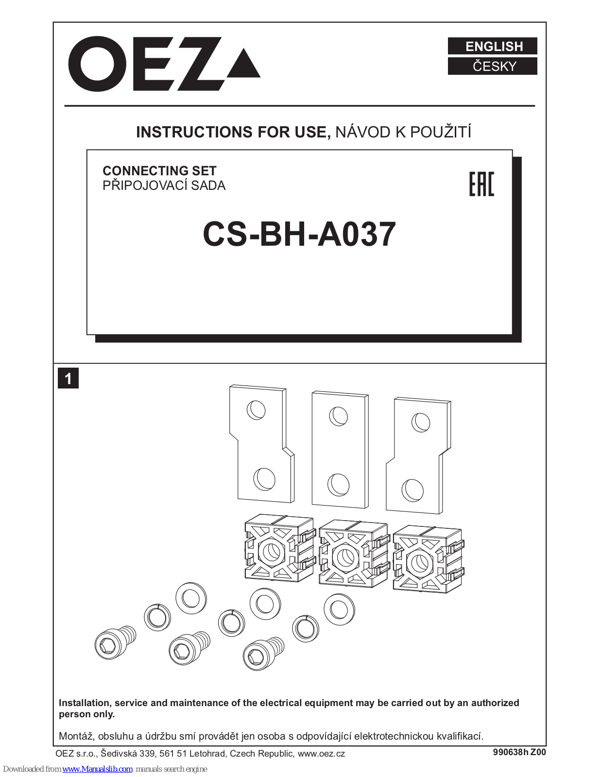 OEZ CS-BH-A037 Instruction Manual