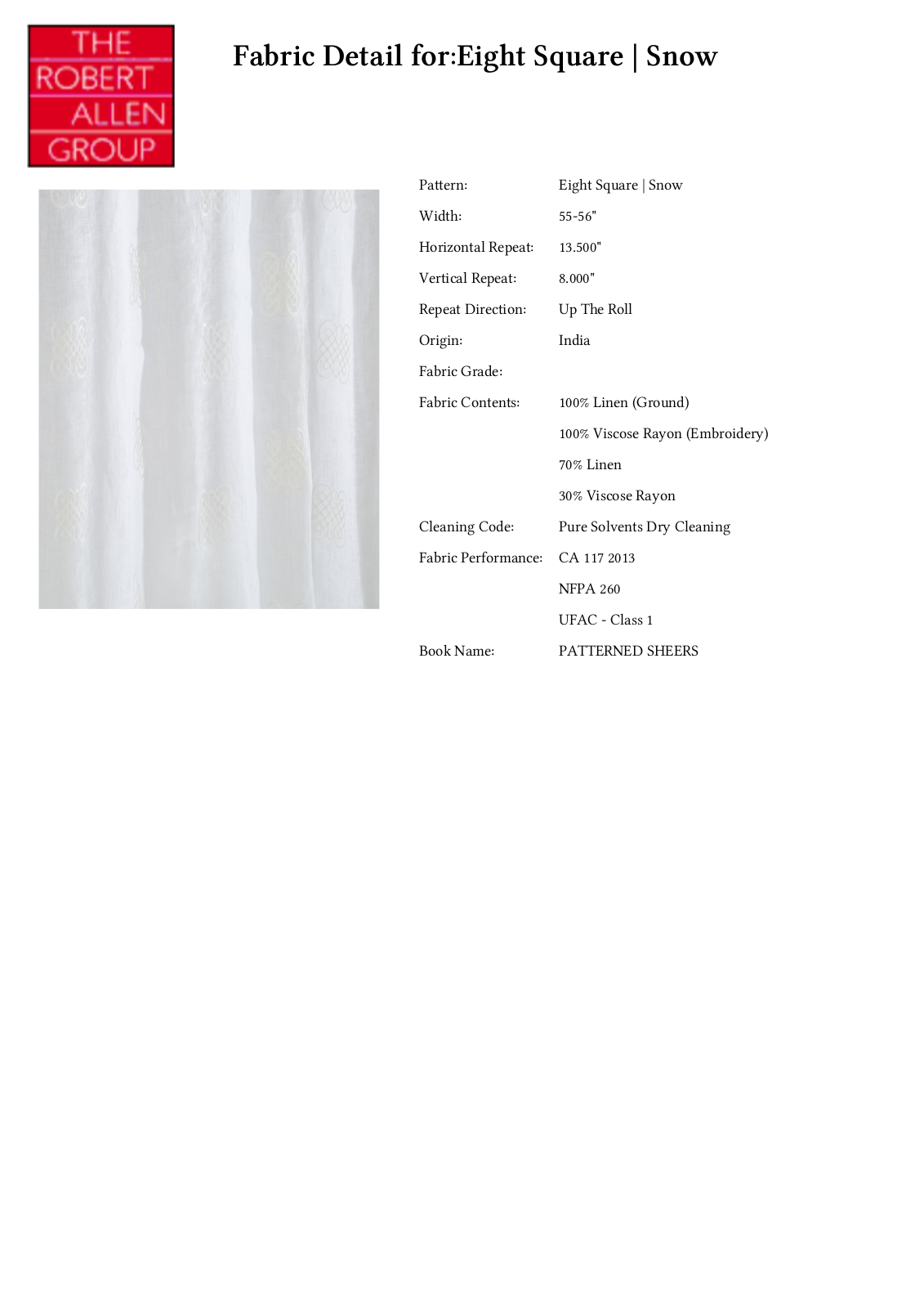 Robert Allen RALF1993 Specifications - ManualMachine.com