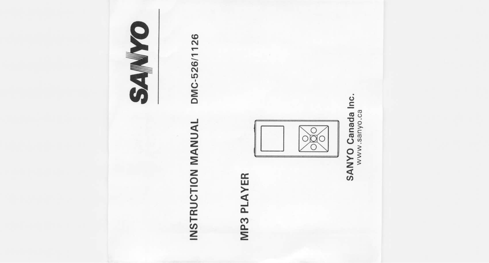 SANYO DMC1126 User Manual