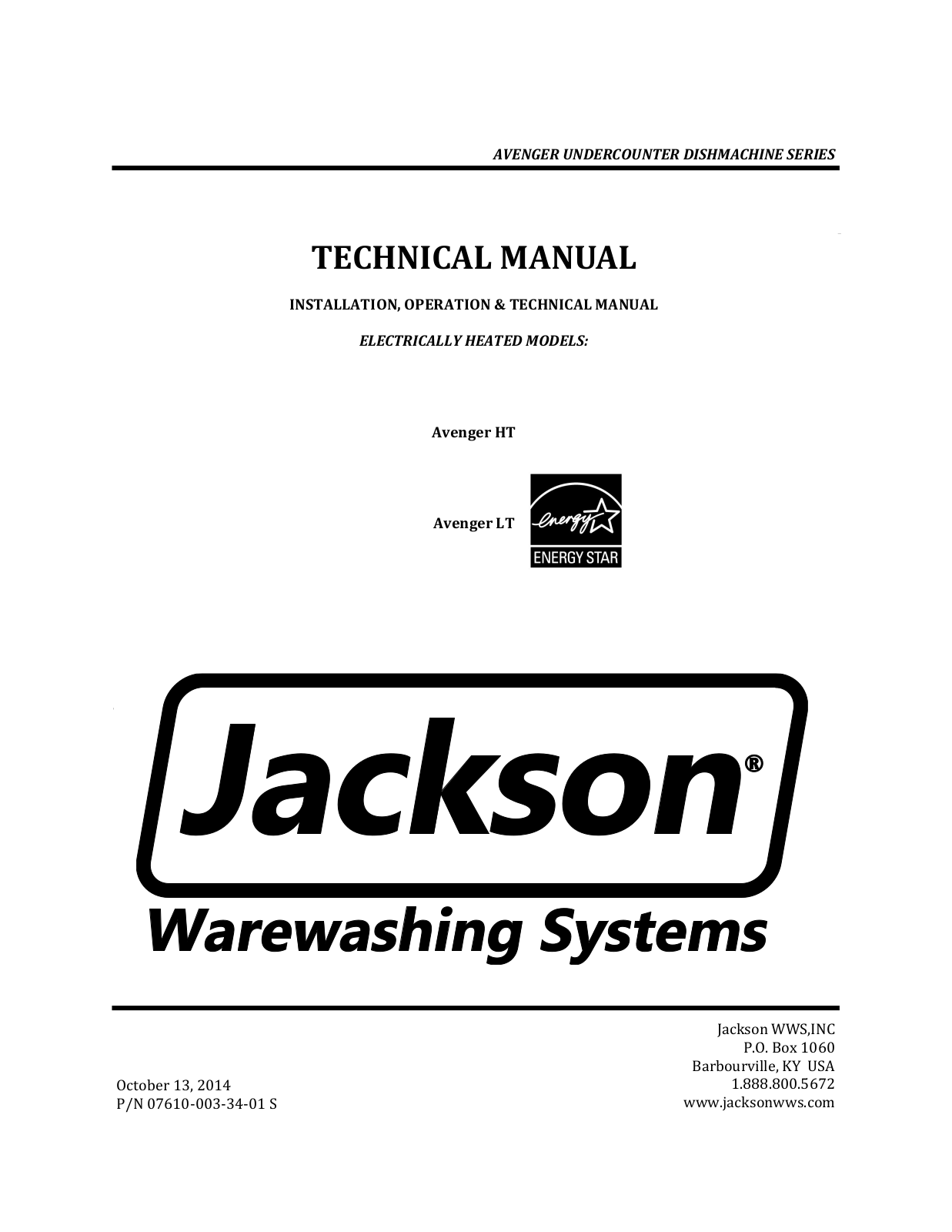 Jackson HT Operators Manual