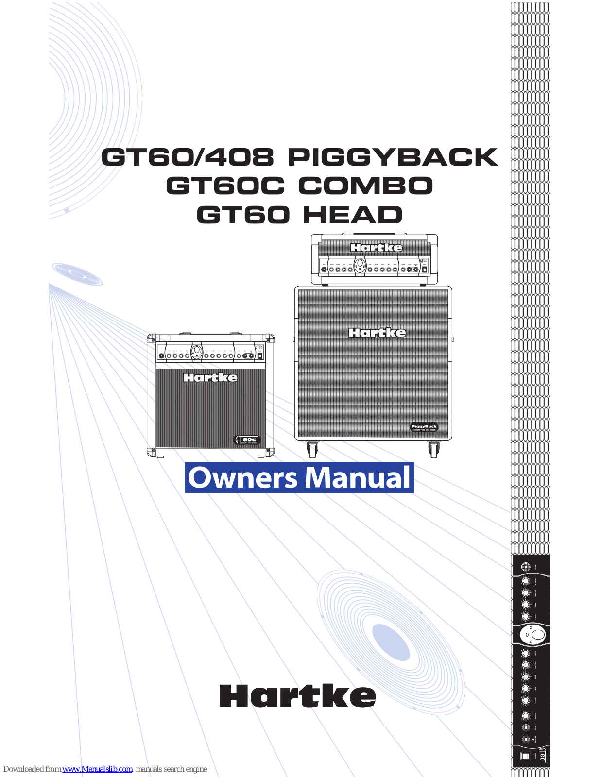 Hartke GT60C, GT60/408 Piggyback Owner's Manual