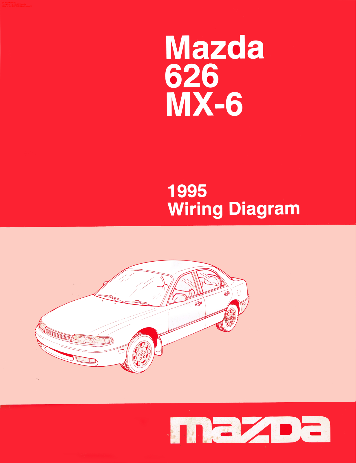 Mazda MX-6 1995, 626 1995 User Manual