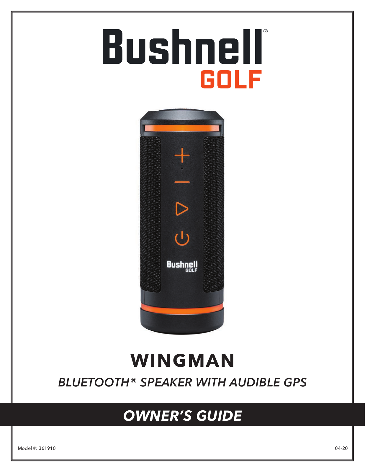 Bushnell 361910 OWNER’S GUIDE