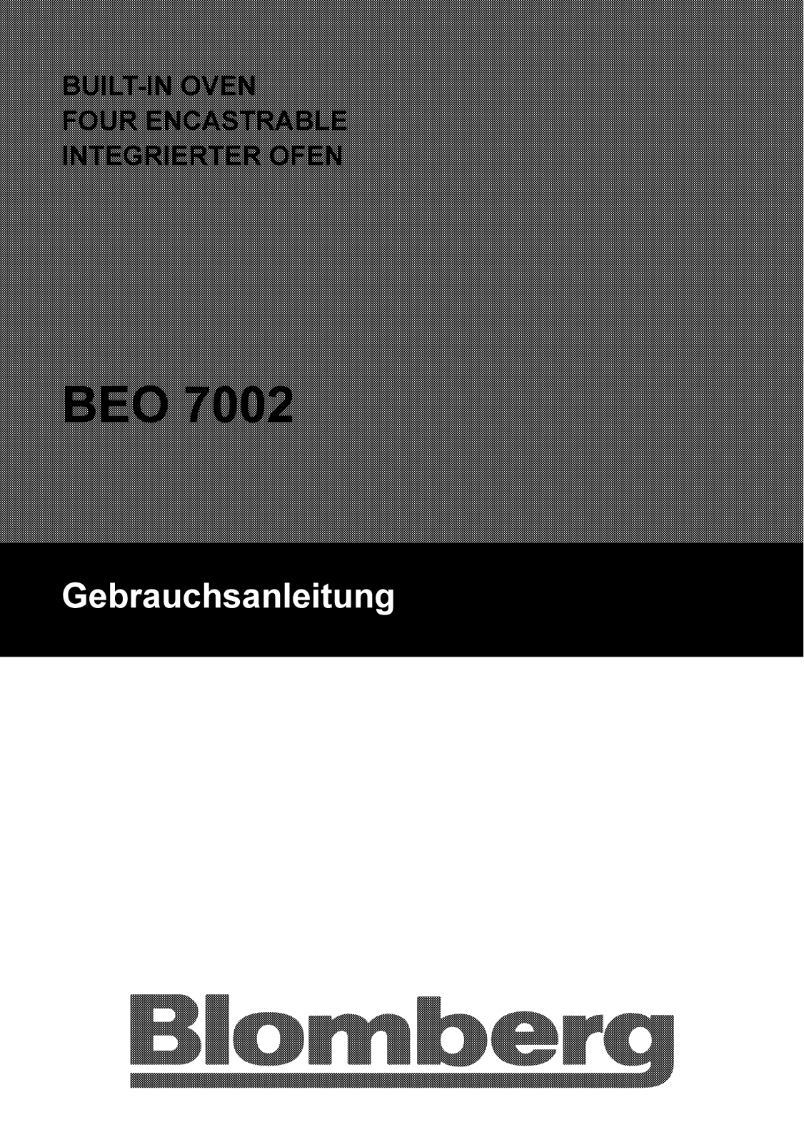 Blomberg BEO 7002 User Manual