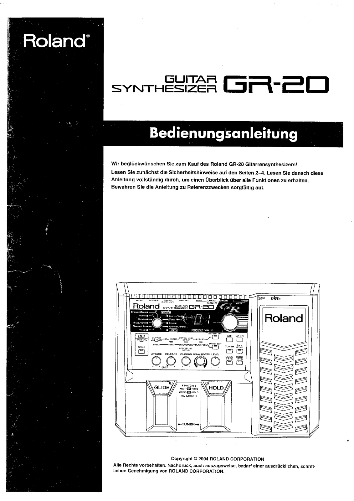 Roland GR-20 User Manual