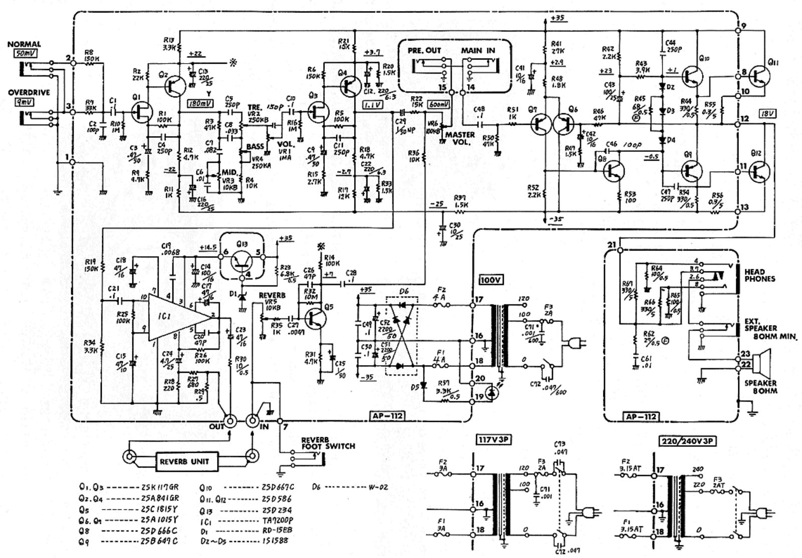 Roland cube 40 schematic