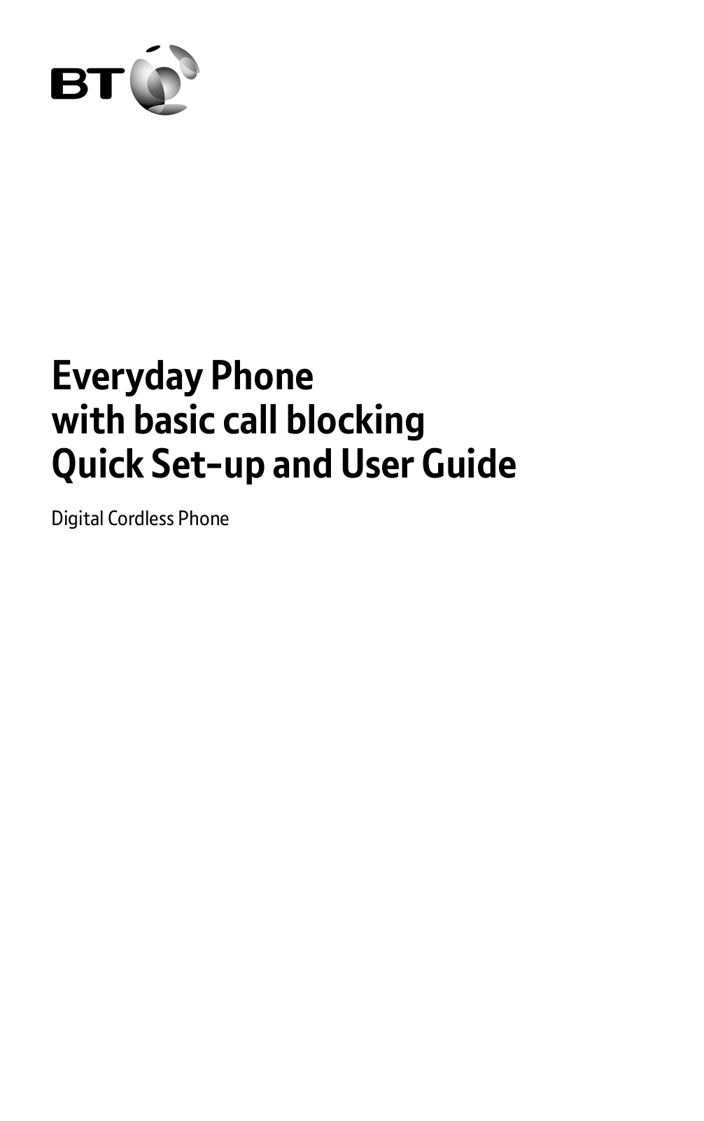 BT Everyday Phone with basic call blocking Instruction manual