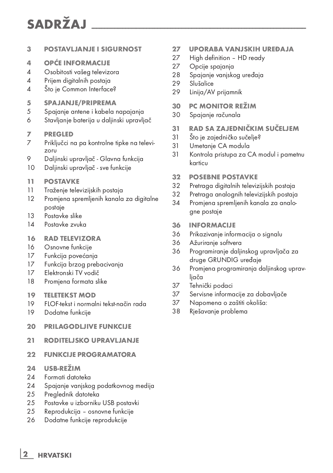 Grundig 37 VLC 7020 T, 42 VLC 7020 T User Manual