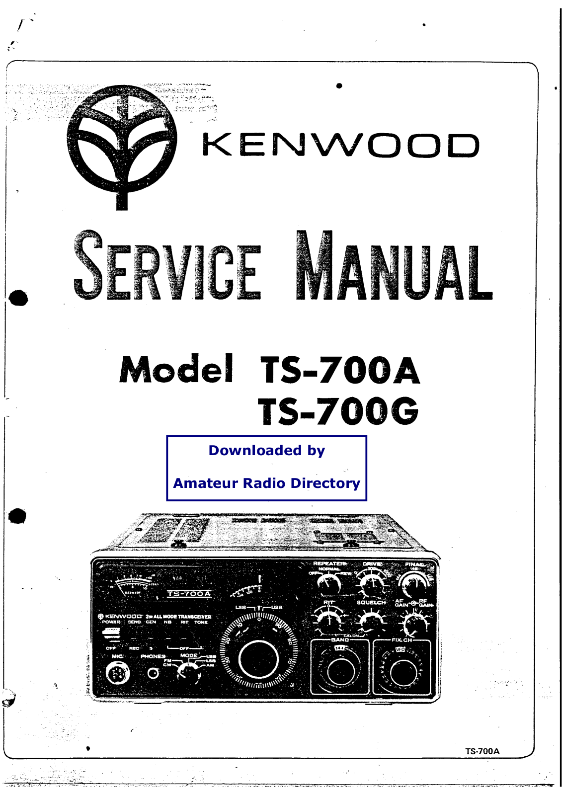 Kenwood ts 700g schematic