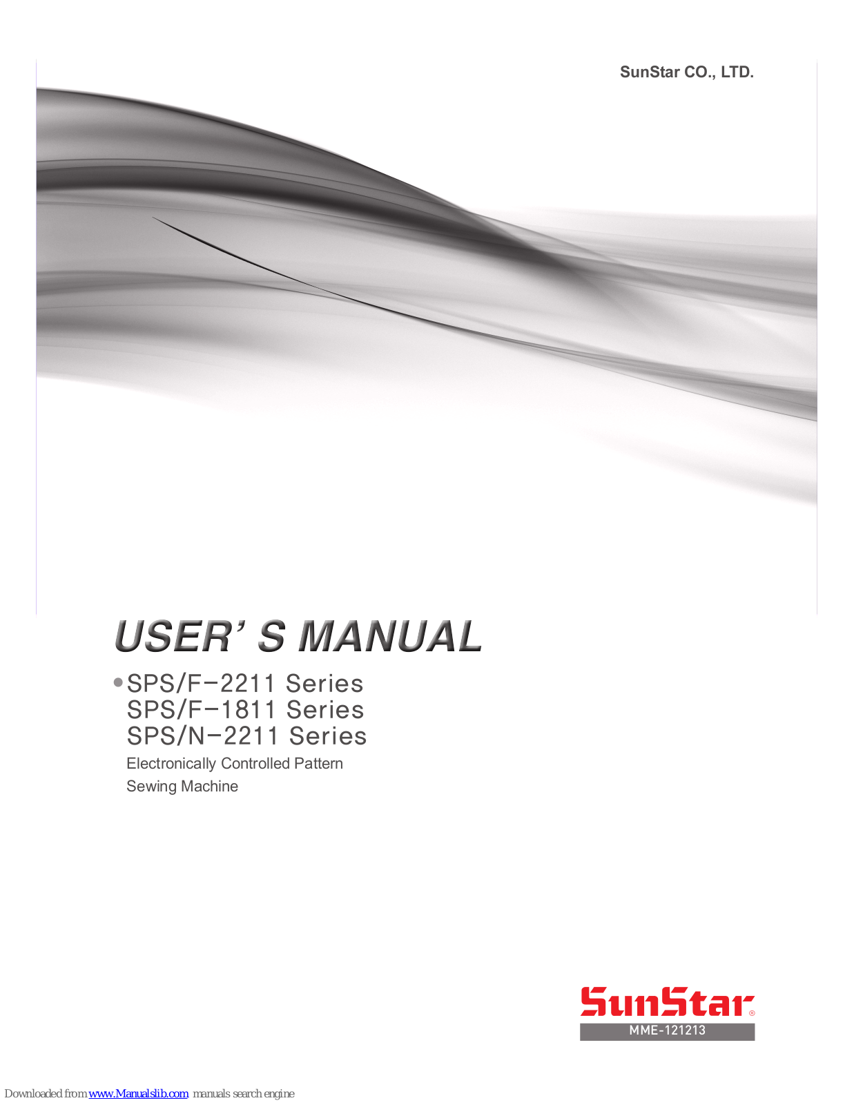 SunStar SPS/F-2211 Series, SPS/F-1811 Series, SPS/N-2211 Series User Manual