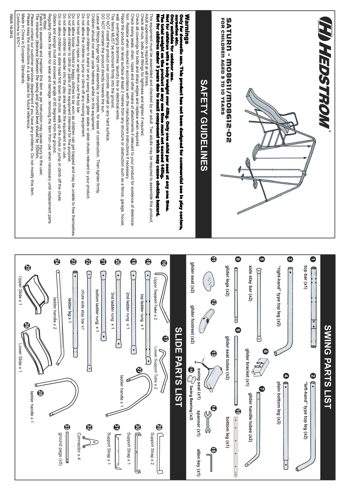 Hedstrom m08611, m08612-02 User guide - ManualMachine.com