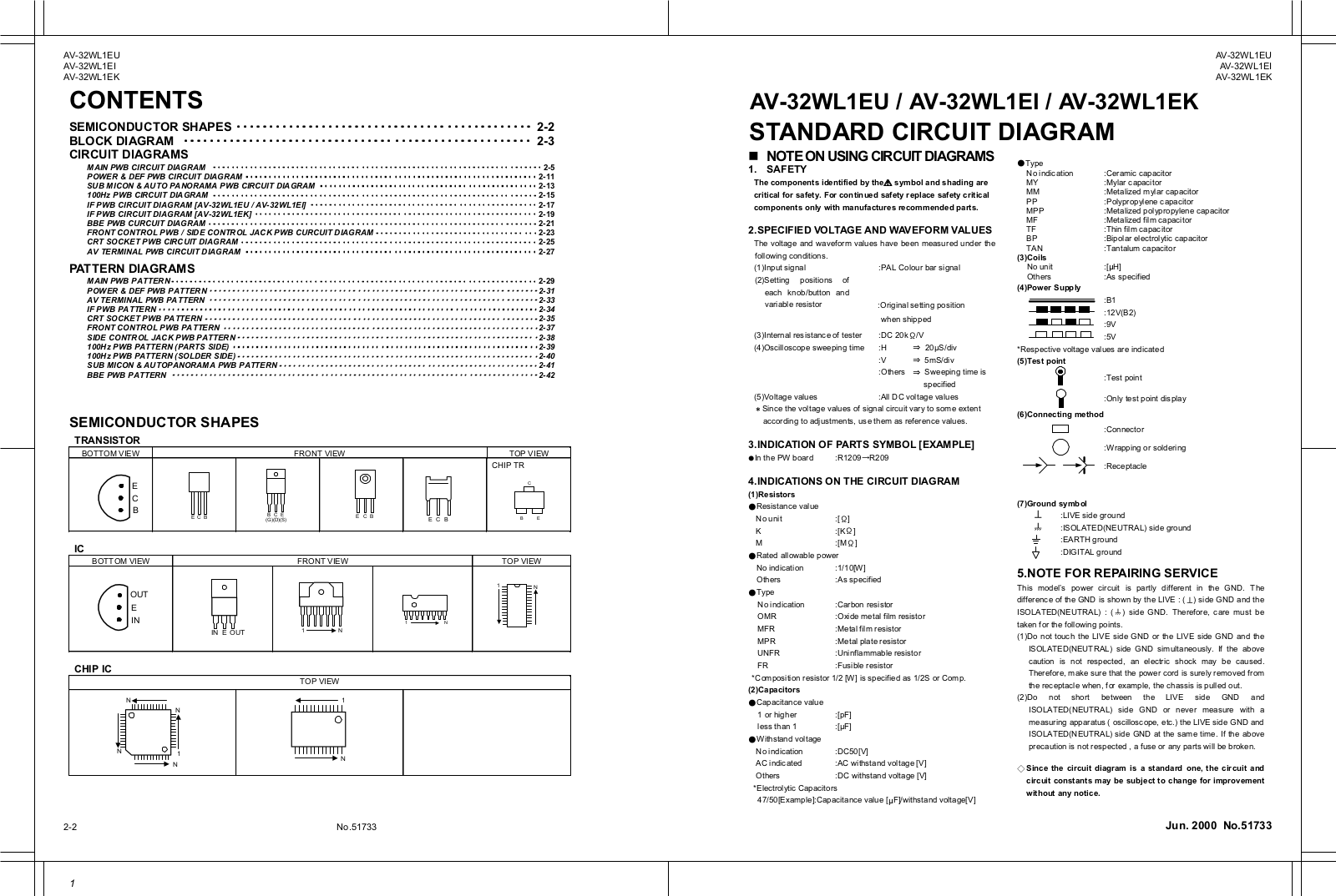 JVC AV-32WL1EI, AV-32WL1EK, AV-32WL1EU Schematics