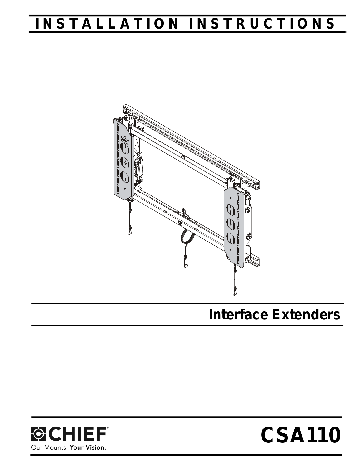 CHIEF CSA110 User Manual