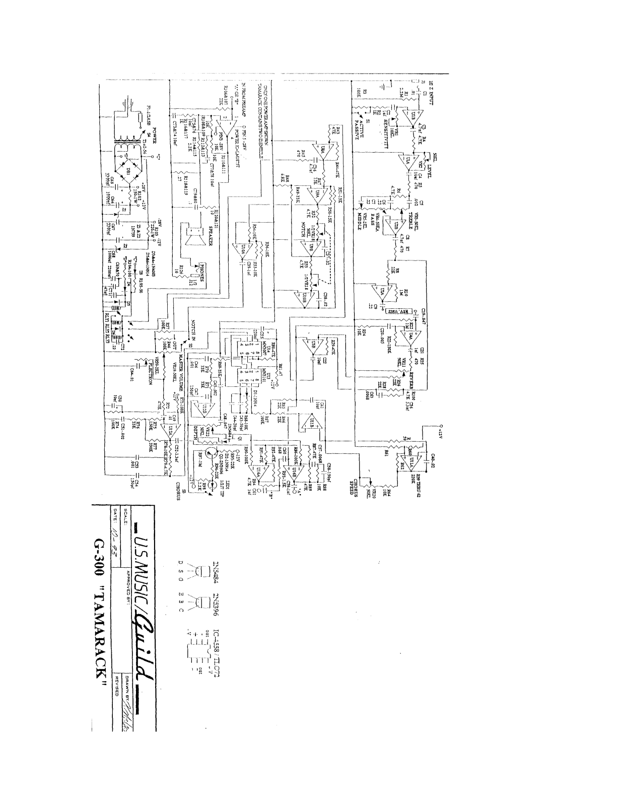 Guild g 300 schematic