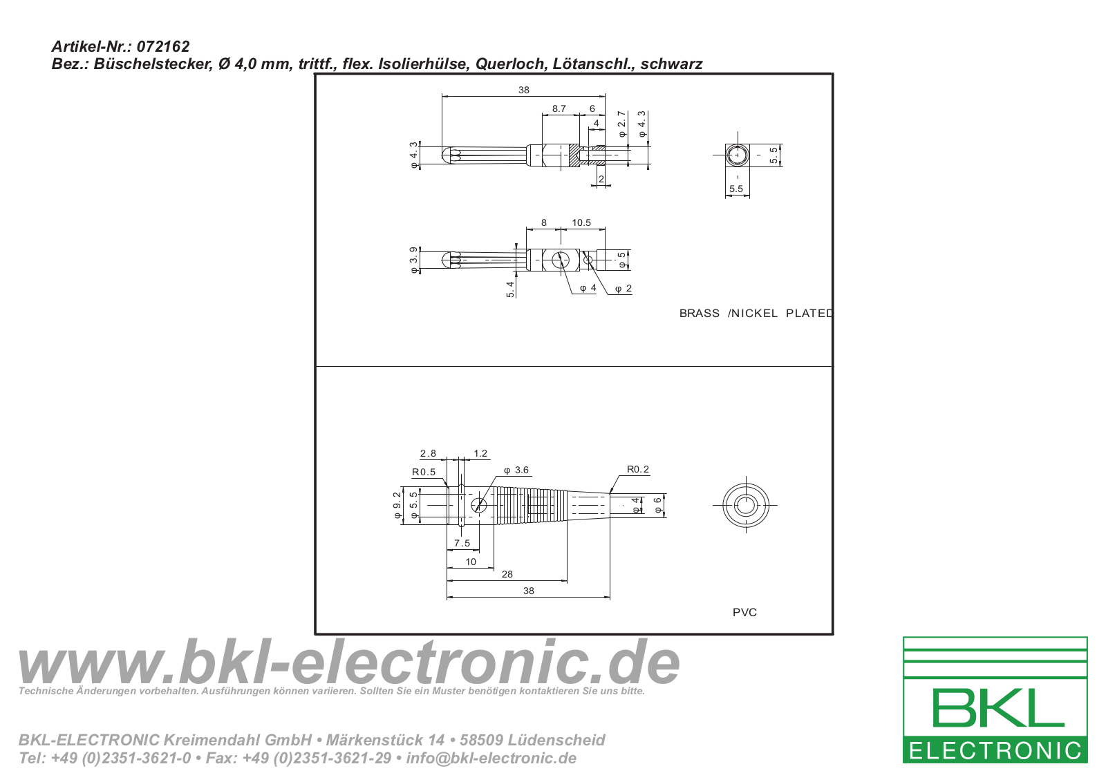 BKL BKL 072162 Datasheet - ManualMachine.com