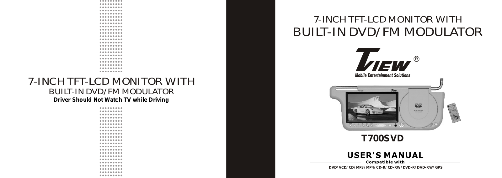 Tview T700SVD User Manual