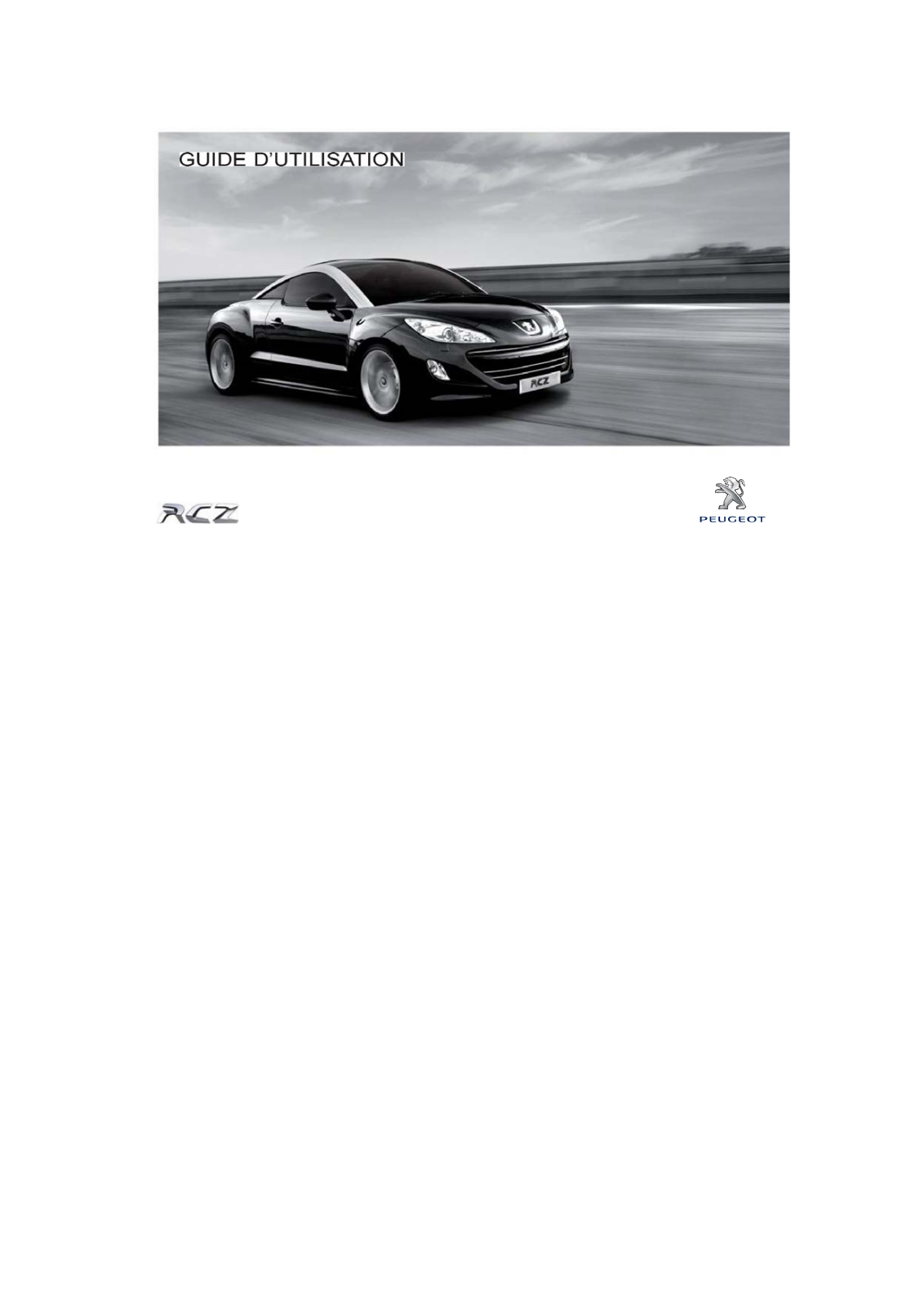 PEUGEOT RCZ User Manual