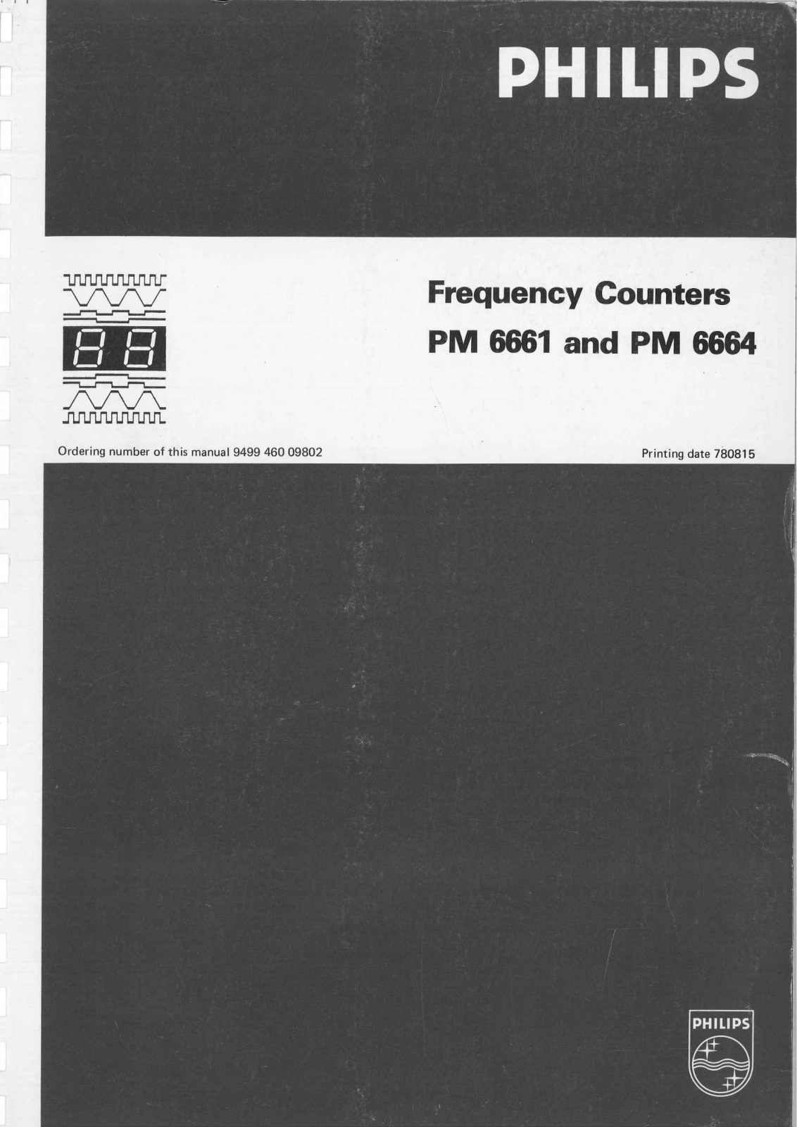 Philips PM 6664, PM 6661 Service manual