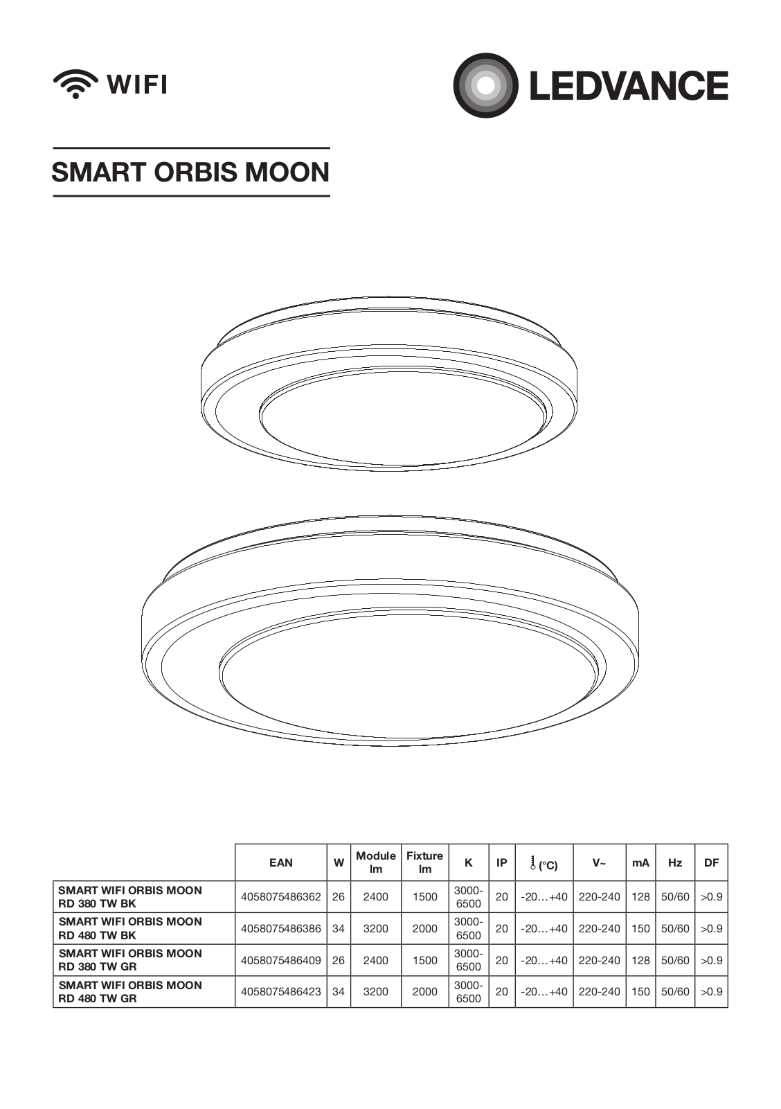 Ledvance SMART ORBIS MOON User manual - ManualMachine.com
