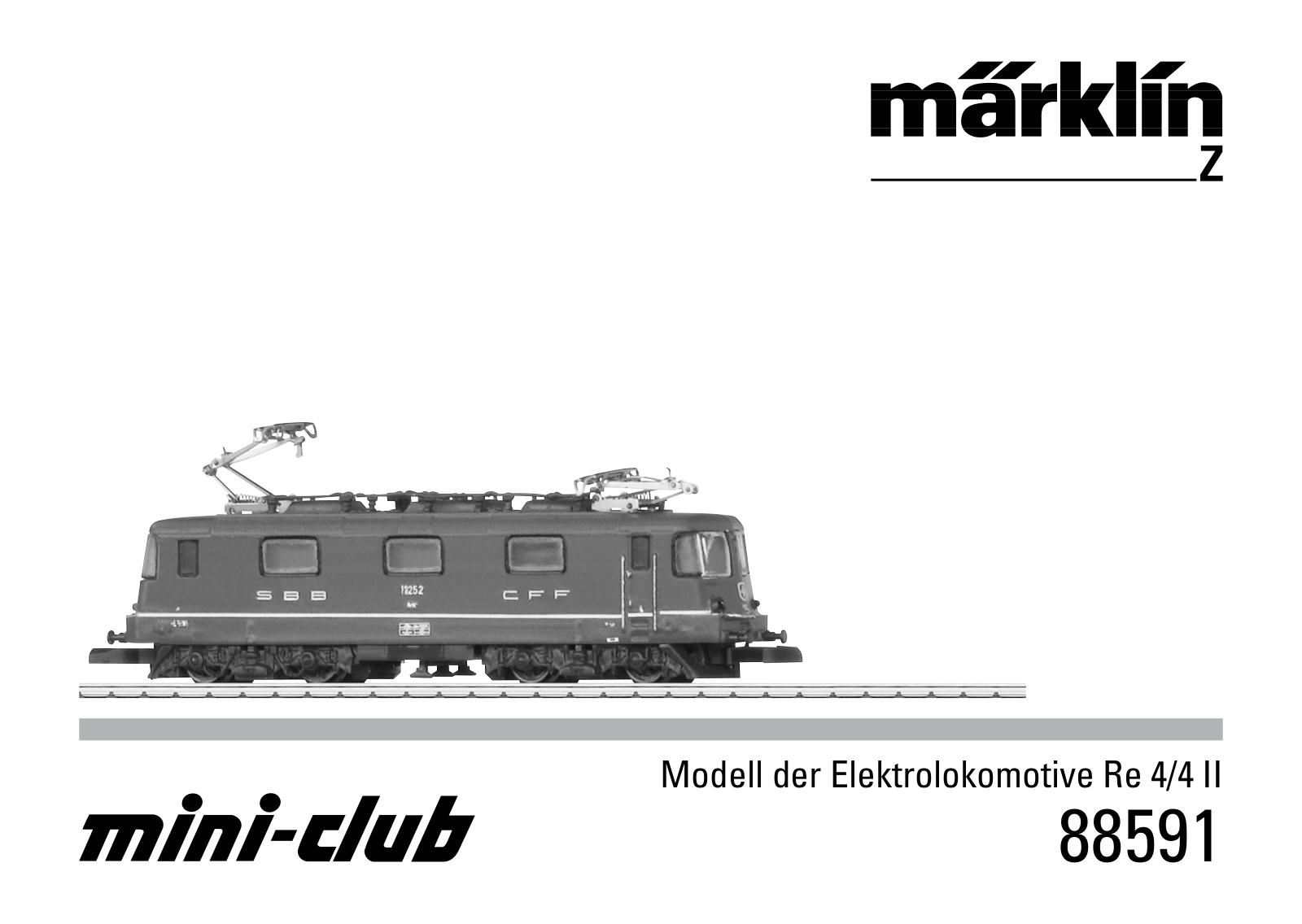 Märklin 88591 User Manual - ManualMachine.com
