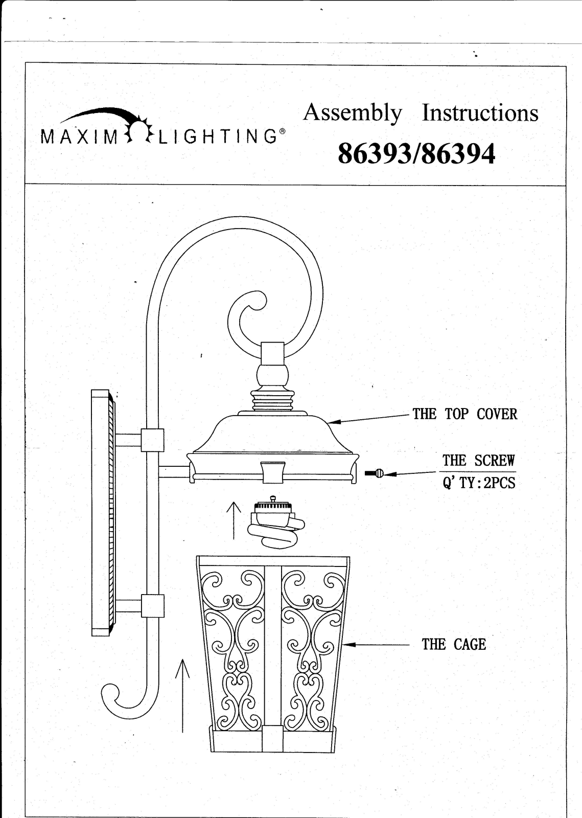 Maxim 86393BZ Installation Manual