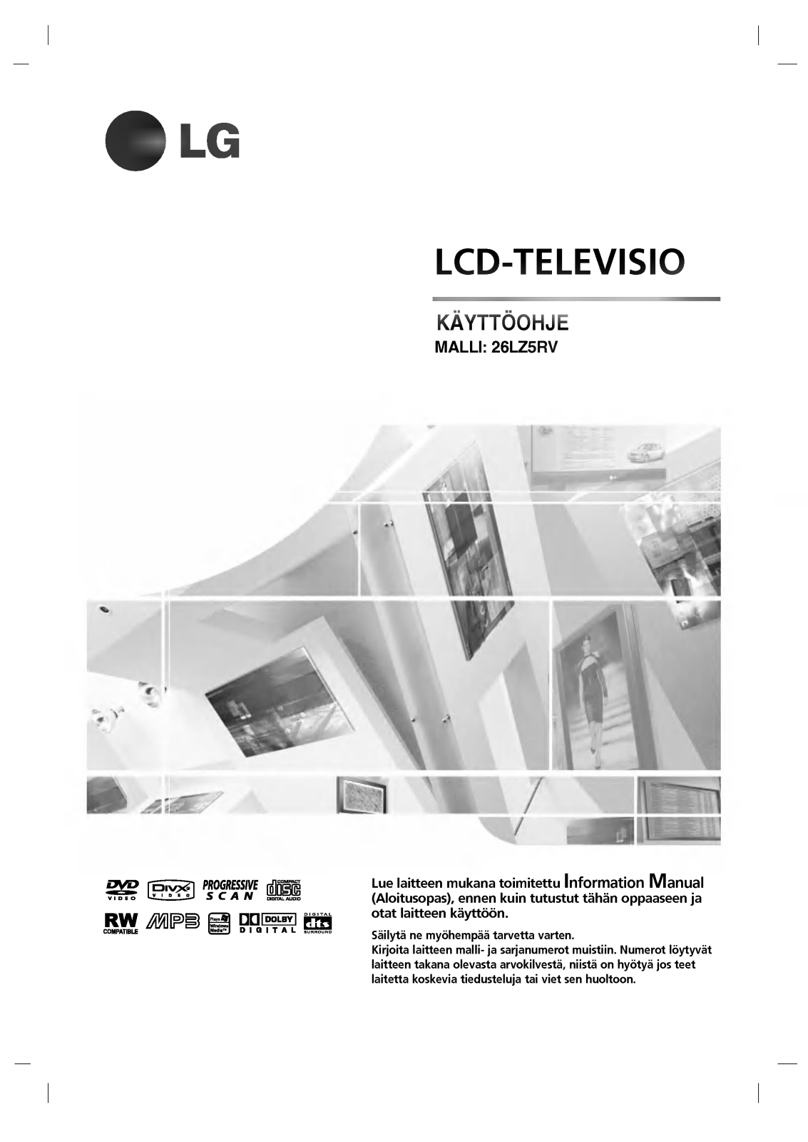 LG 26LZ5RV User manual