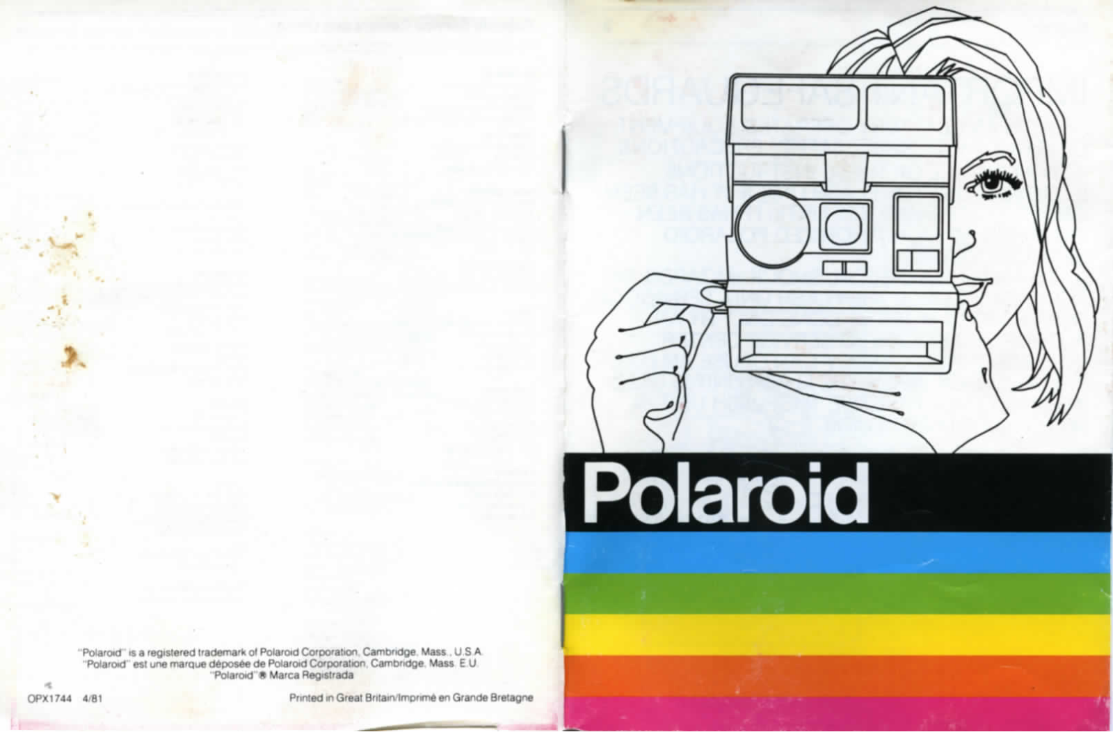 Polaroid 660 Operating Instructions