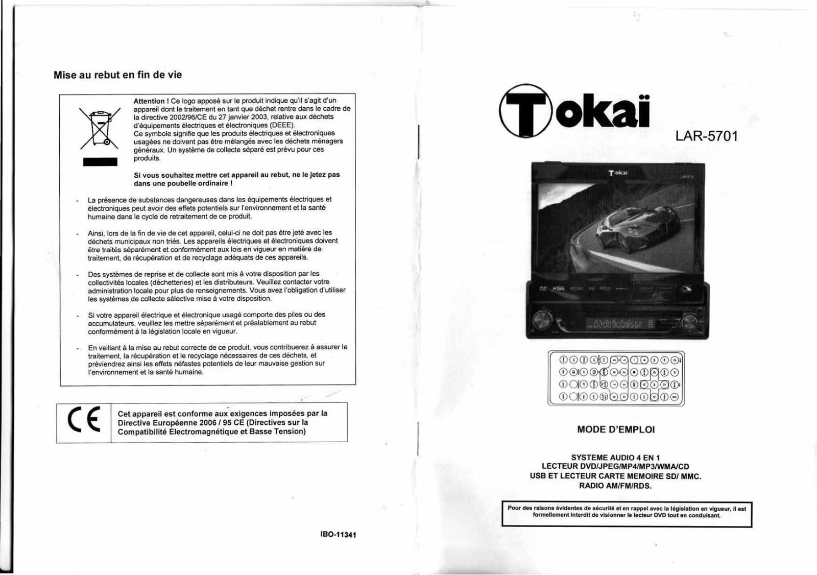 TOKAI LAR-5701 User Manual