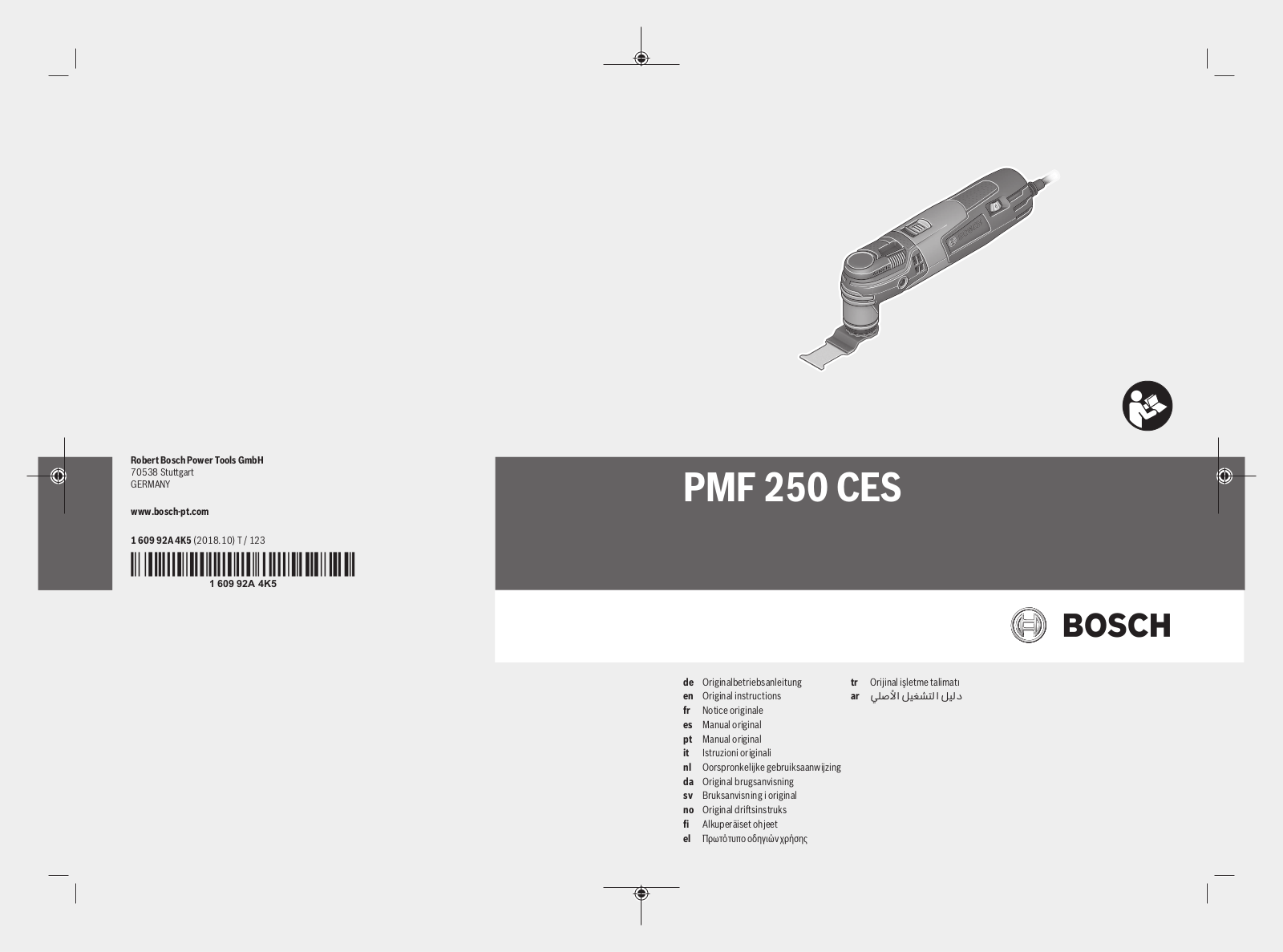 Bosch PMF 250 CES SystemBox User manual