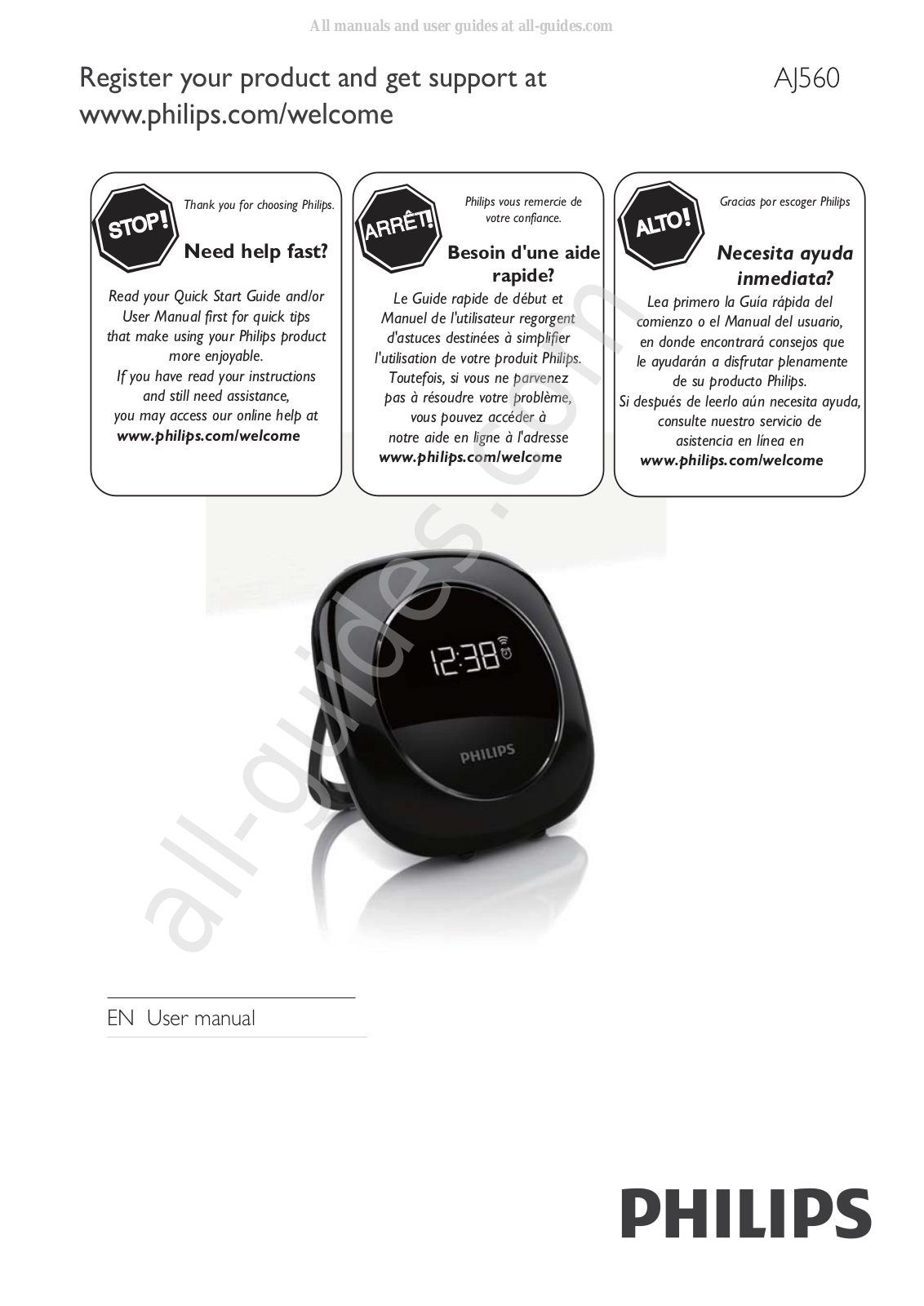 Philips AJ560 User Manual - ManualMachine.com