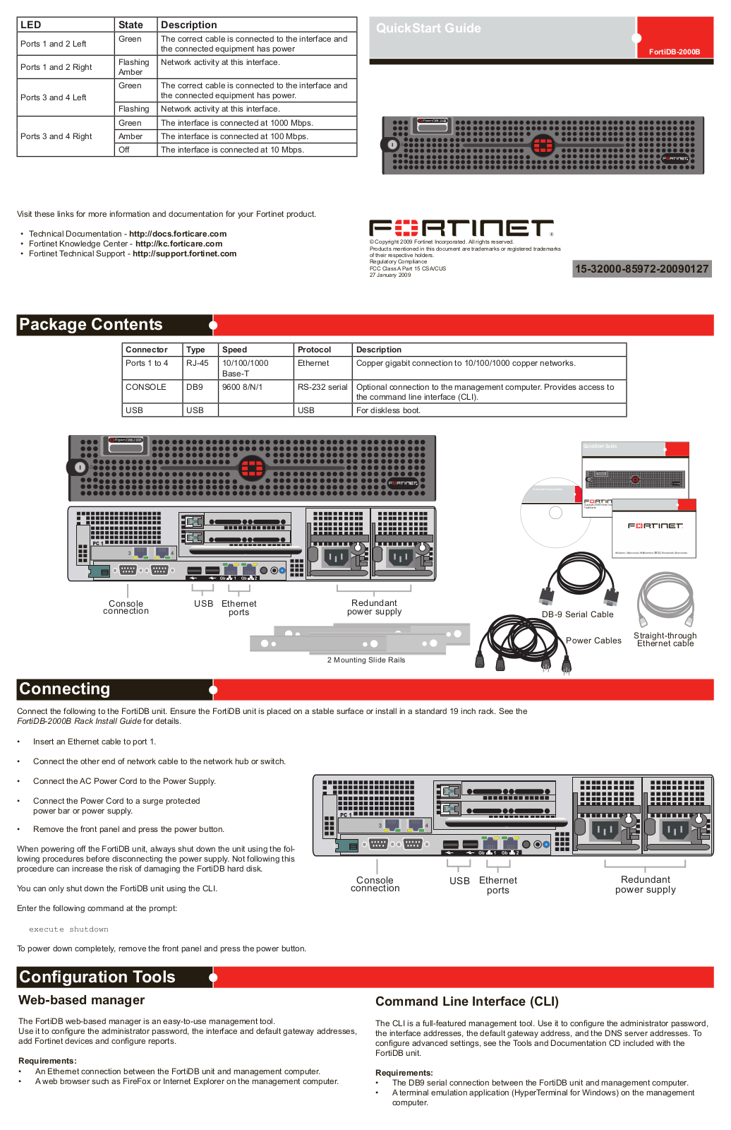 Fortinet FortiDB-2000B User Manual