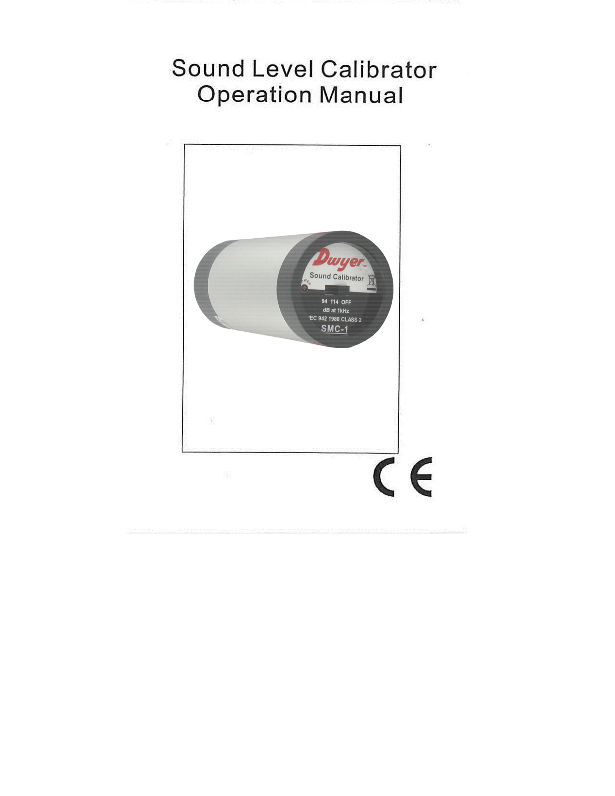 Dwyer Instruments SMC-1 Operating Manual