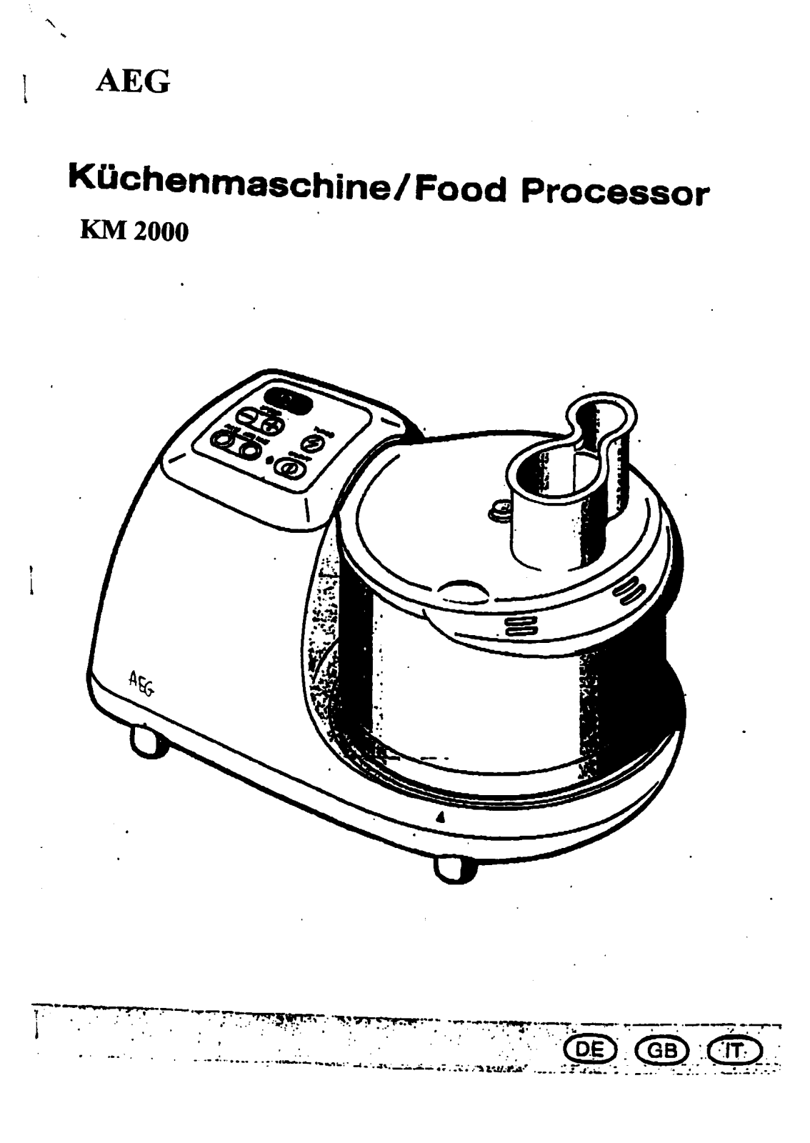 AEG KM2000 User Manual