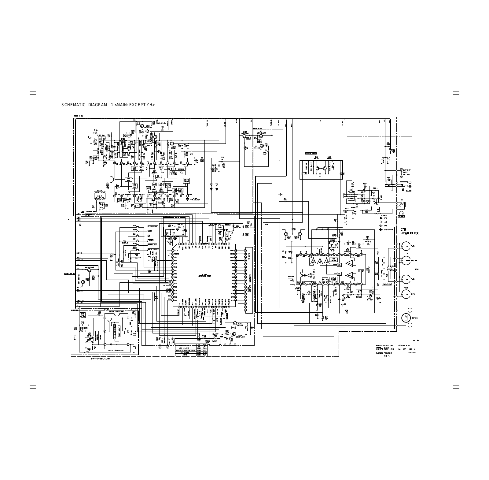 Aiwa HS-TX506 - 606 Schematic