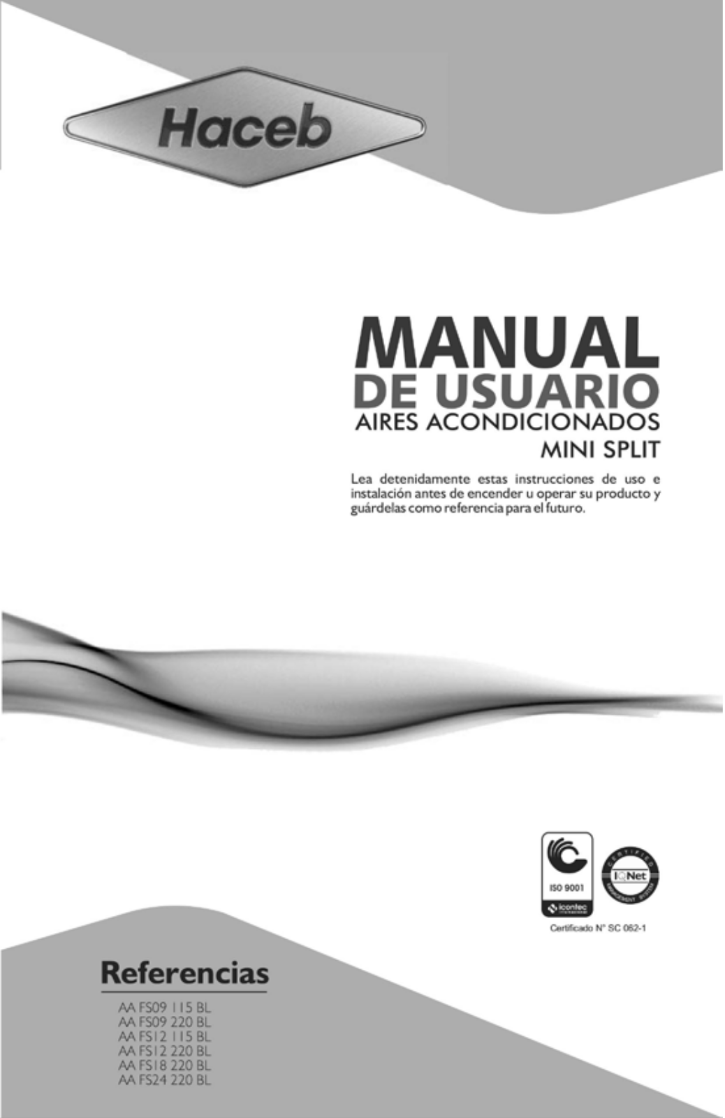 Haceb FS12 115 BL, FS12 220 BL, FS18 220 BL, FS24 220 BL User Manual