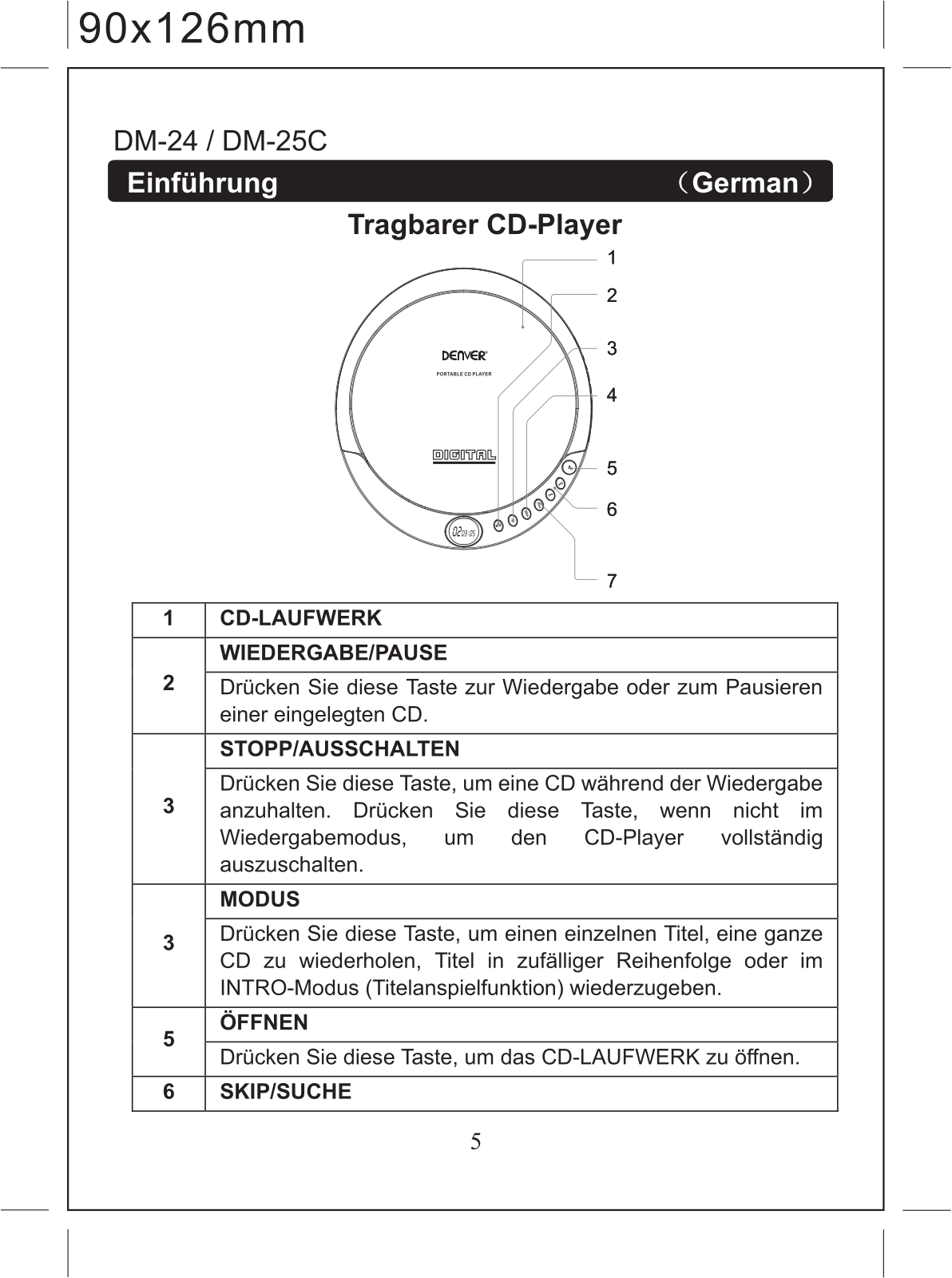 Denver DM-25C, DM-24 User Guide