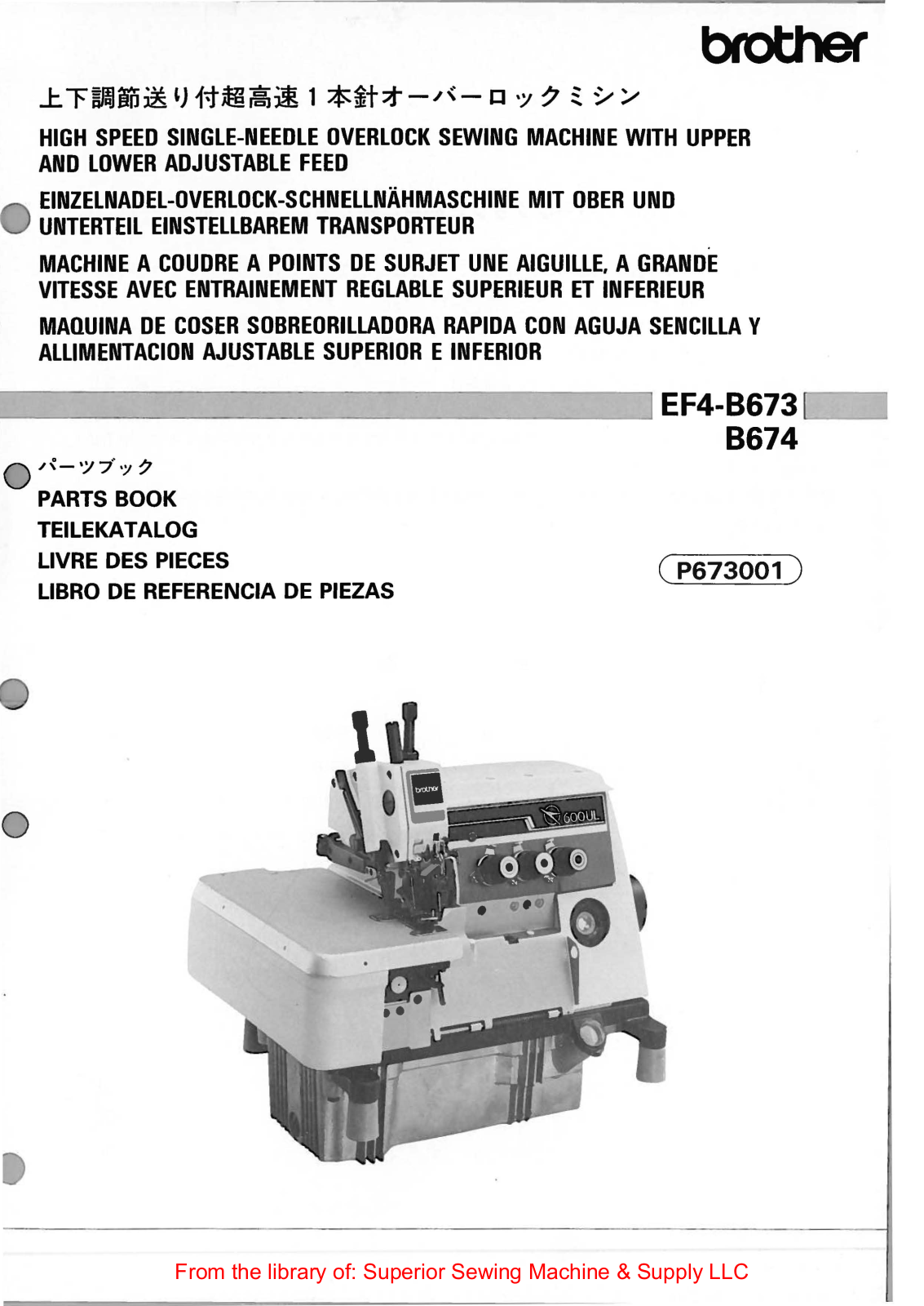 Brother EF4-B673, EF4-B674 User Manual - ManualMachine.com