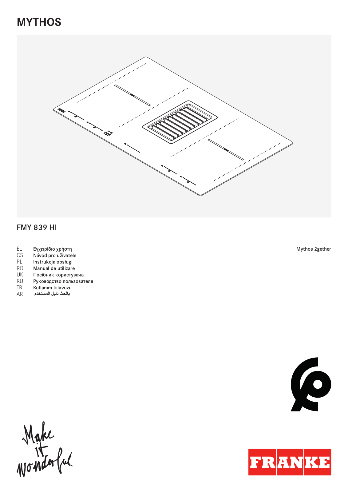 Franke FMY 839 HI User manual