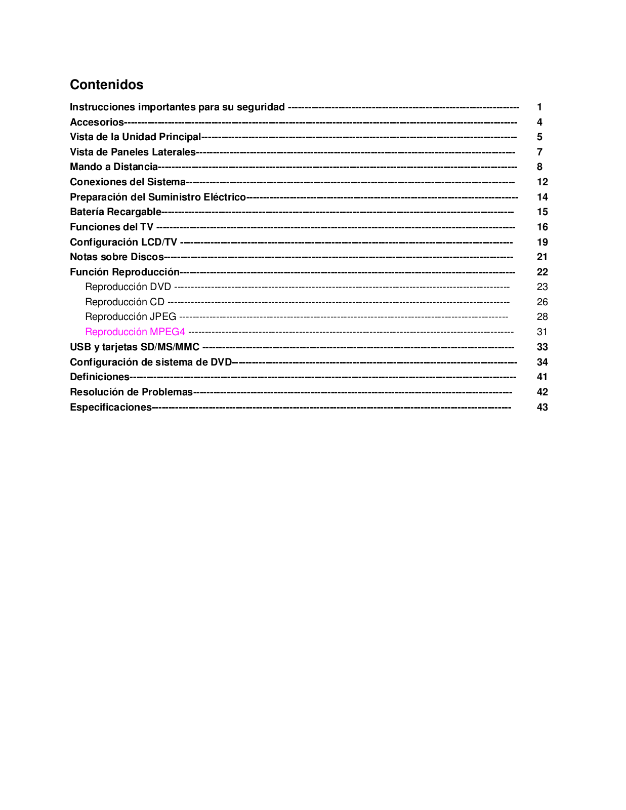 Lenco DVT-1001 User Manual