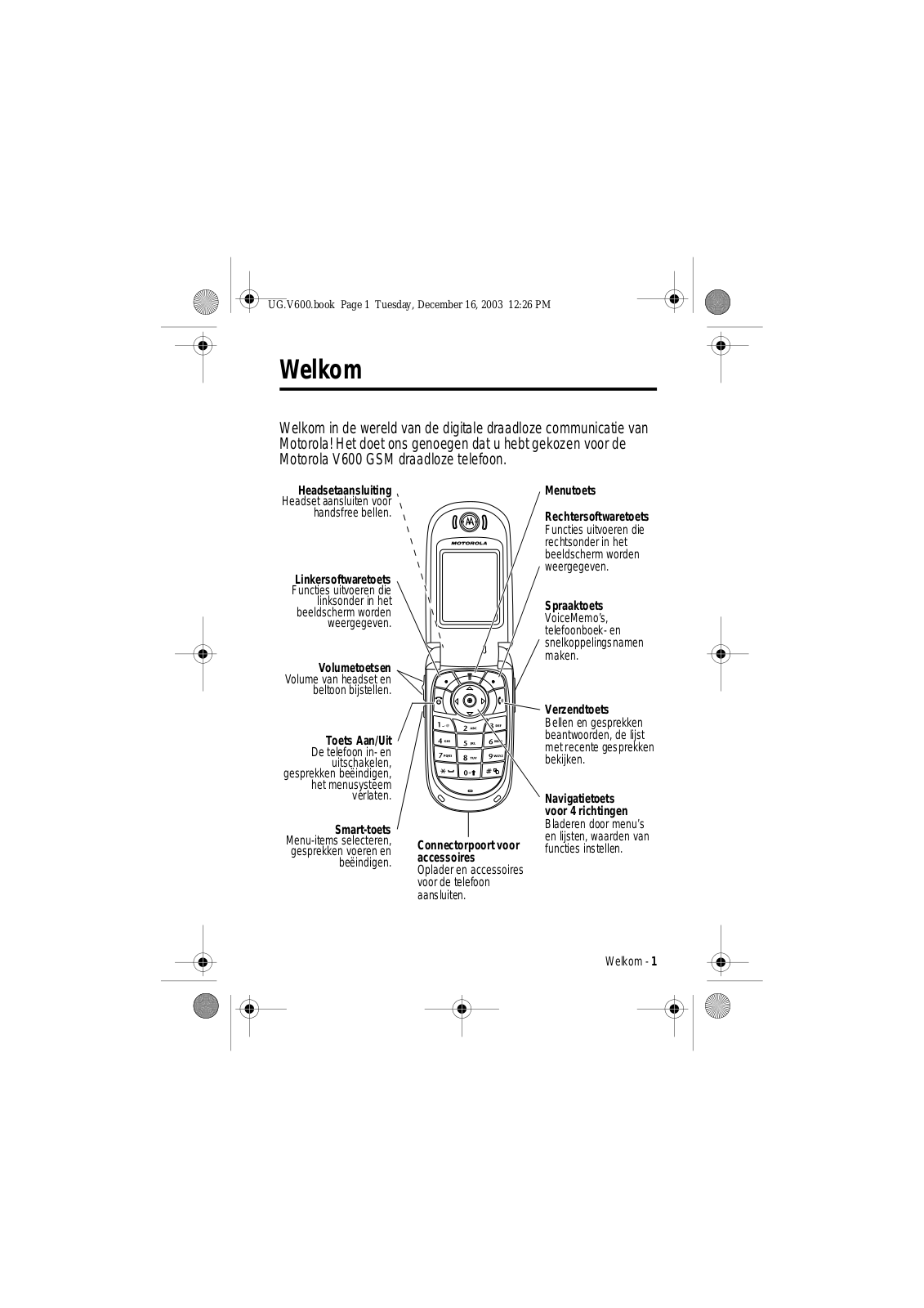 Motorola V600 User Manual