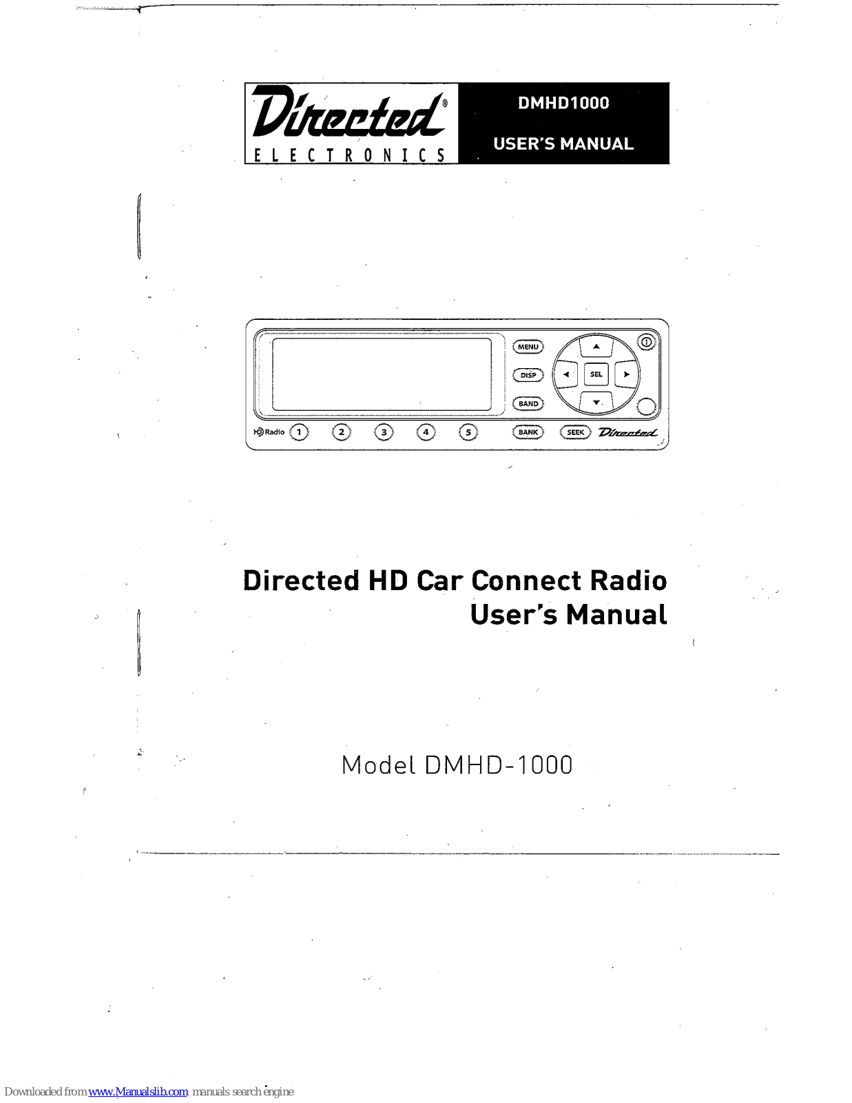 Directed DMHD1000 User Manual