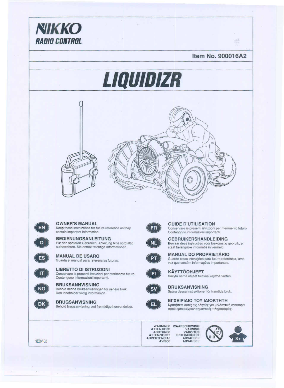 Nikko LIQUIDIZR, 900016A2 User guide