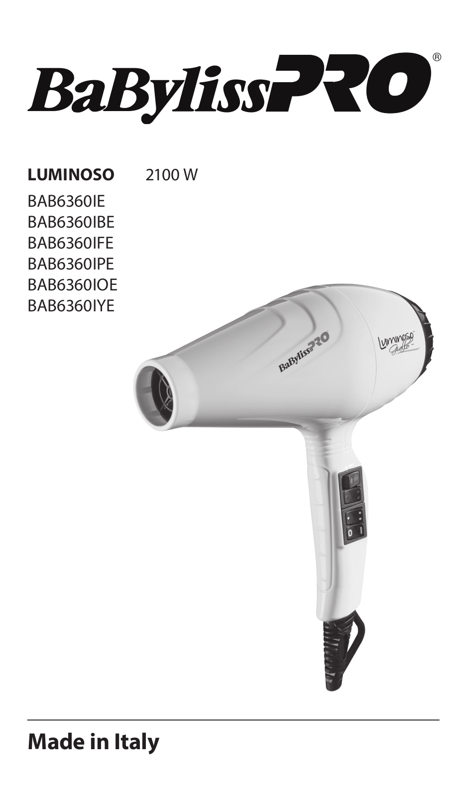 BaByliss BAB6360IE Service Manual