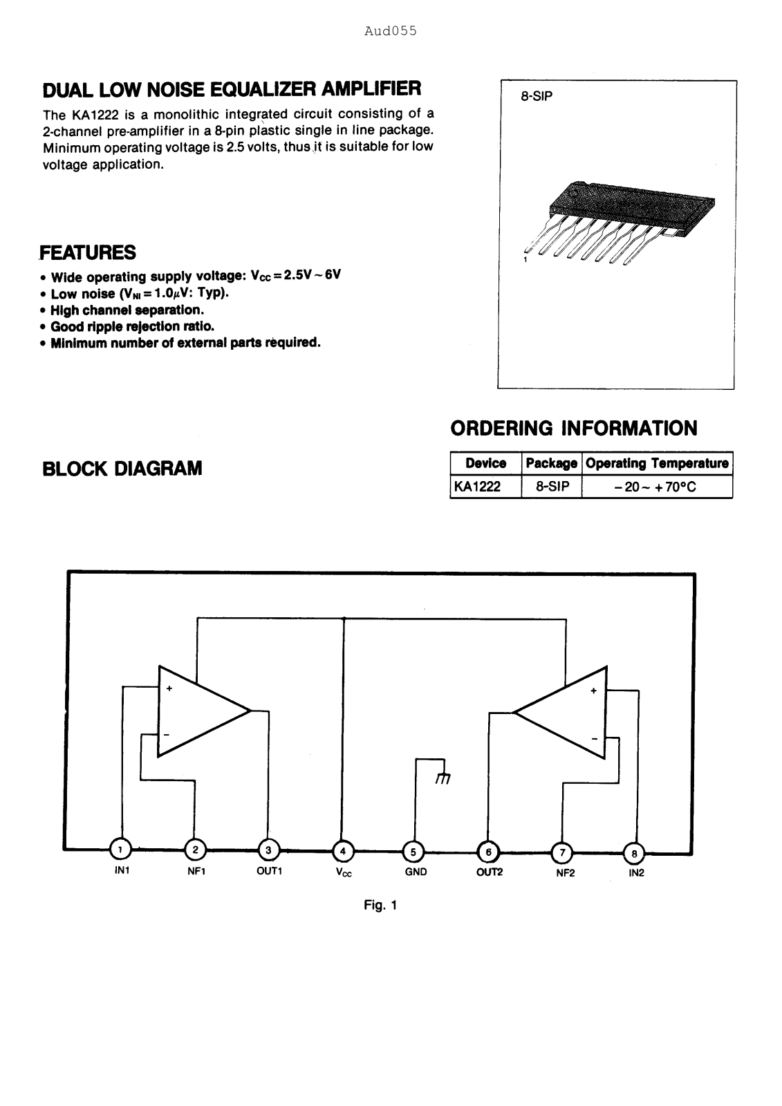 Samsung KA1222 Datasheet