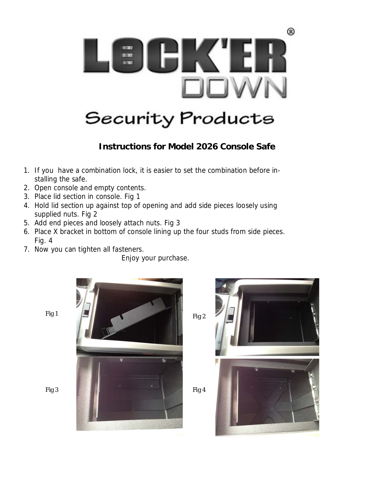 Lock'er Down LD 2026 User Manual - ManualMachine.com